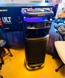 Sony ULT Tower 10 Party Speaker - Massive Bass Portable Speaker, 360° Sound, Bluetooth, Wireless Mic