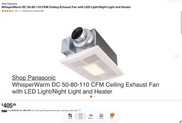 🔥 ANUNCIO PARA FACEBOOK MARKETPLACE NEW Panasonic WhisperWarm DC Bathroom Exhaust Fan + Heater + LED 💥 ONLY $345 — SAVE $100! 💥 🏷️ Retail/Regula