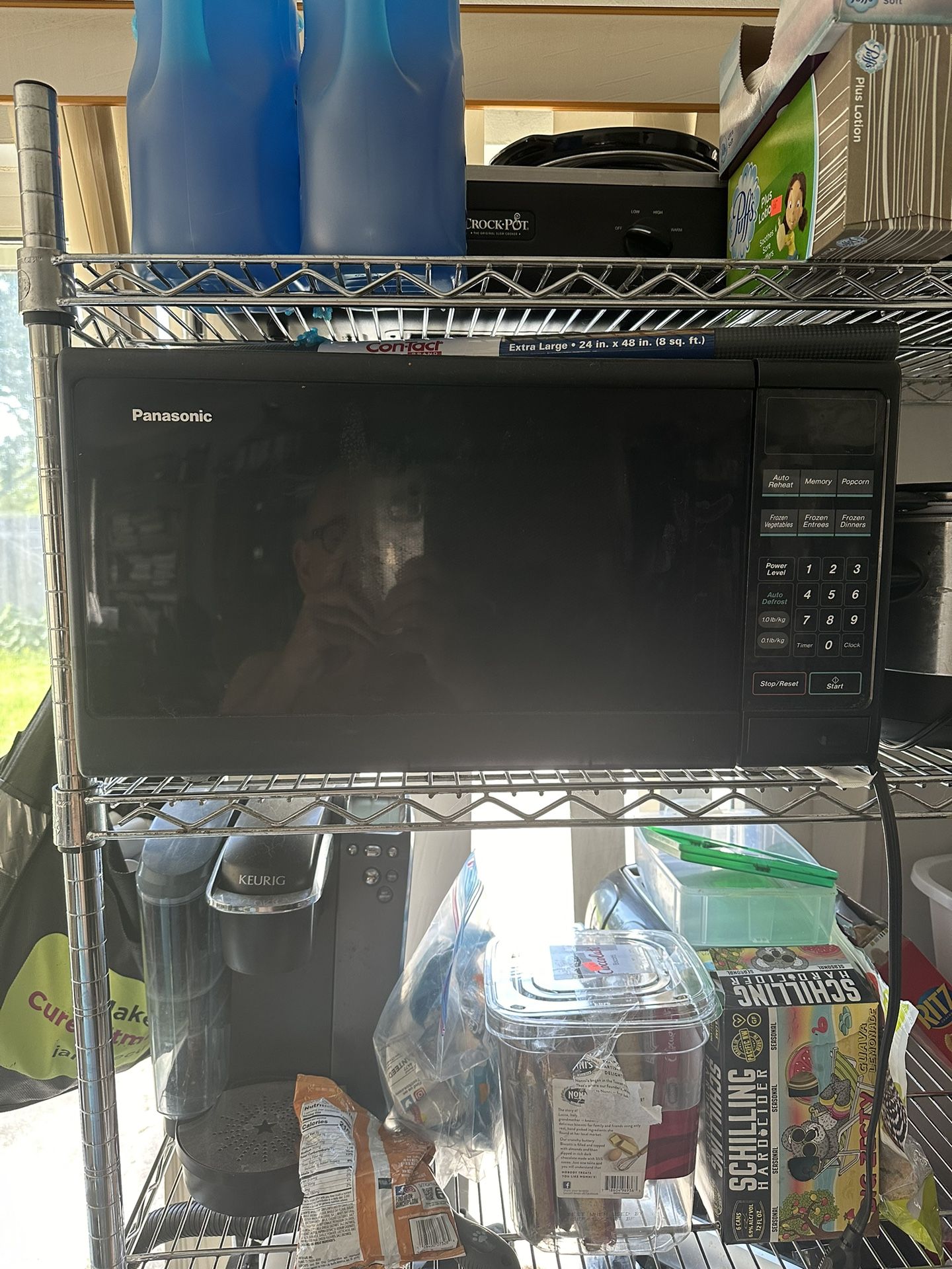 Black Panasonic Microwave