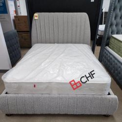 Fabric Queen/california king or king bed frame (Matters sell seperately)