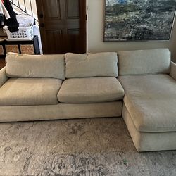 Couch / Sofa with Right arm facing chaise - $200 OBO