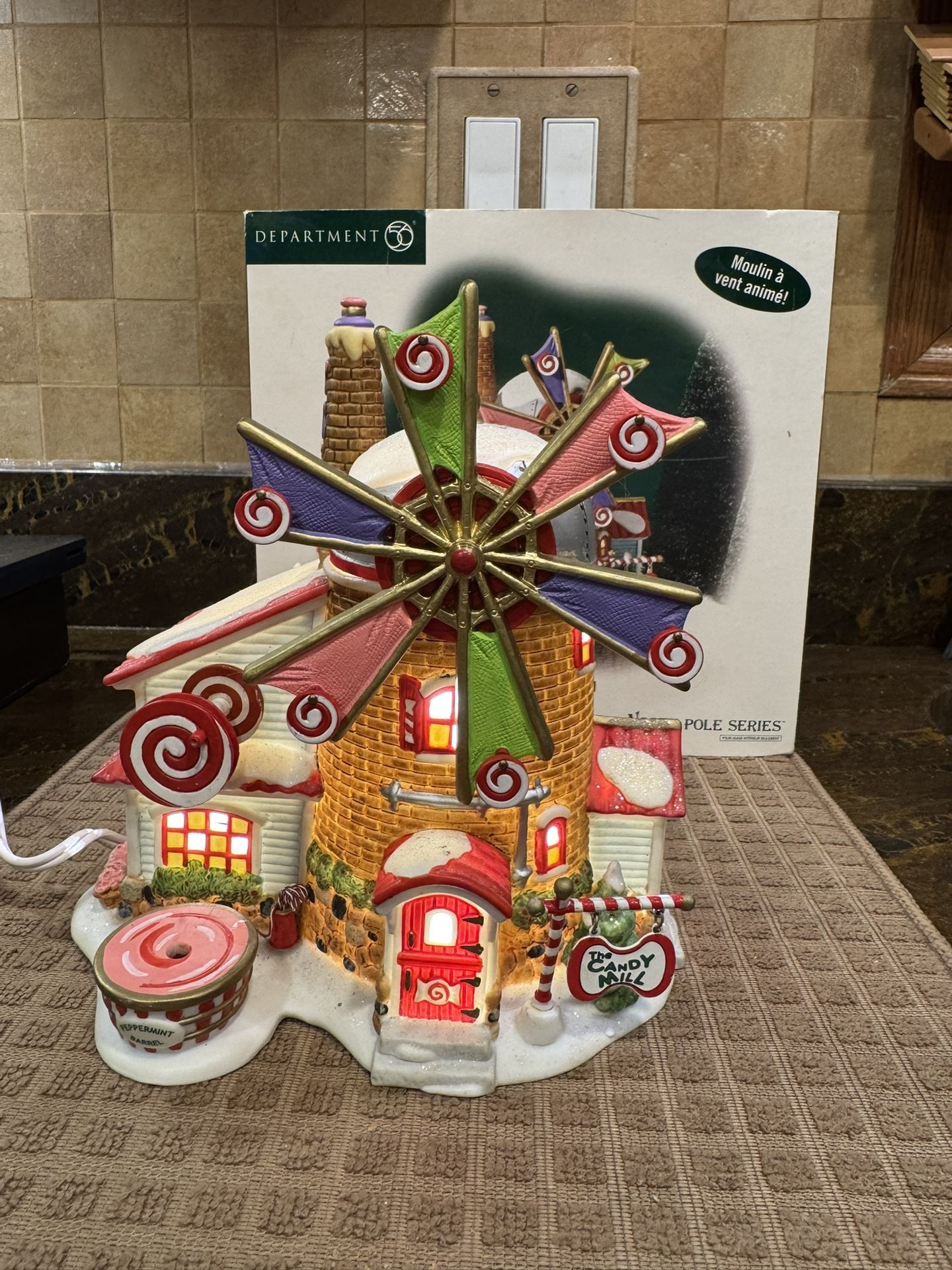 The Christmas Candy Mill from the Department 56 North Pole Series READ DESCRIPTION 