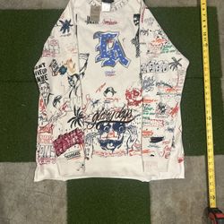 ST Michael’s long sleeve graphic design street wear size medium 