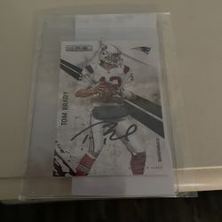 Tom Brady Signed Card