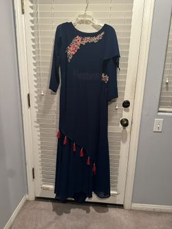 Pakistani Indian Anatkali Dress Chiffon 