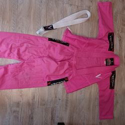 Girls Youth Jiu Jitsu Gi Pink Vector Sports 
