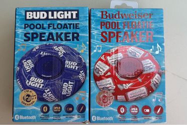 Budweiser floating pool speakers 5.00 each