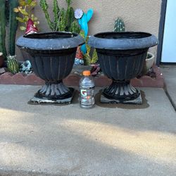 USED RESIN PLANT POTS