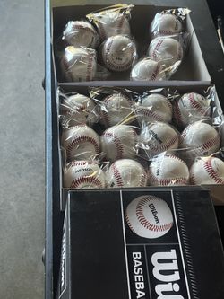 Brand New High School Baseballs And Weighted Training Balls