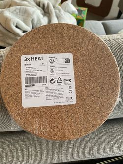IKEA HEAT Cork Trivets Set of 3
