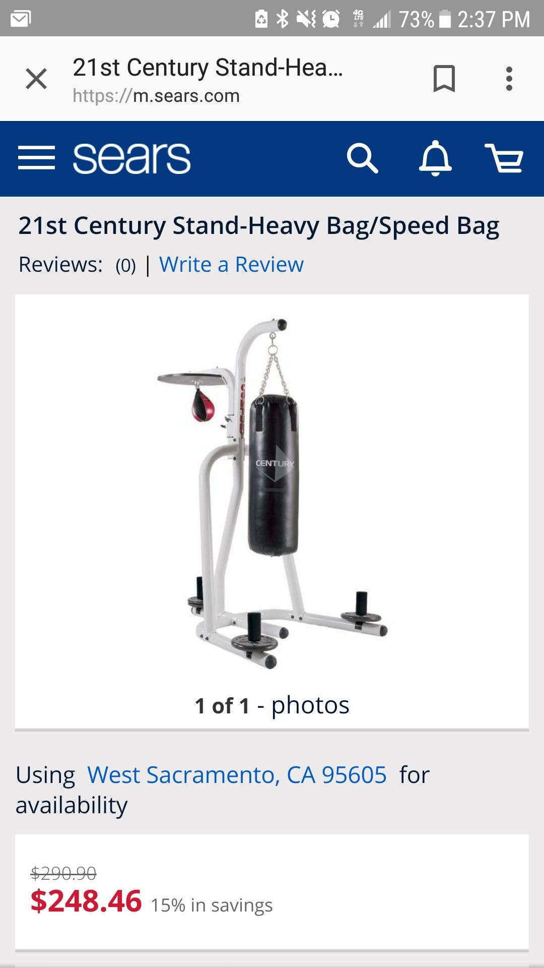 Century speed bag// heavy bag combo