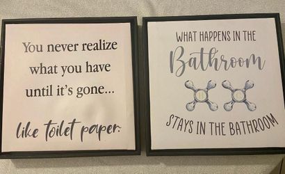 Bathroom Wall Decor Set Of 2