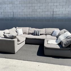 Bobs Dream Grey Cloud 5 Piece Sectional Couch