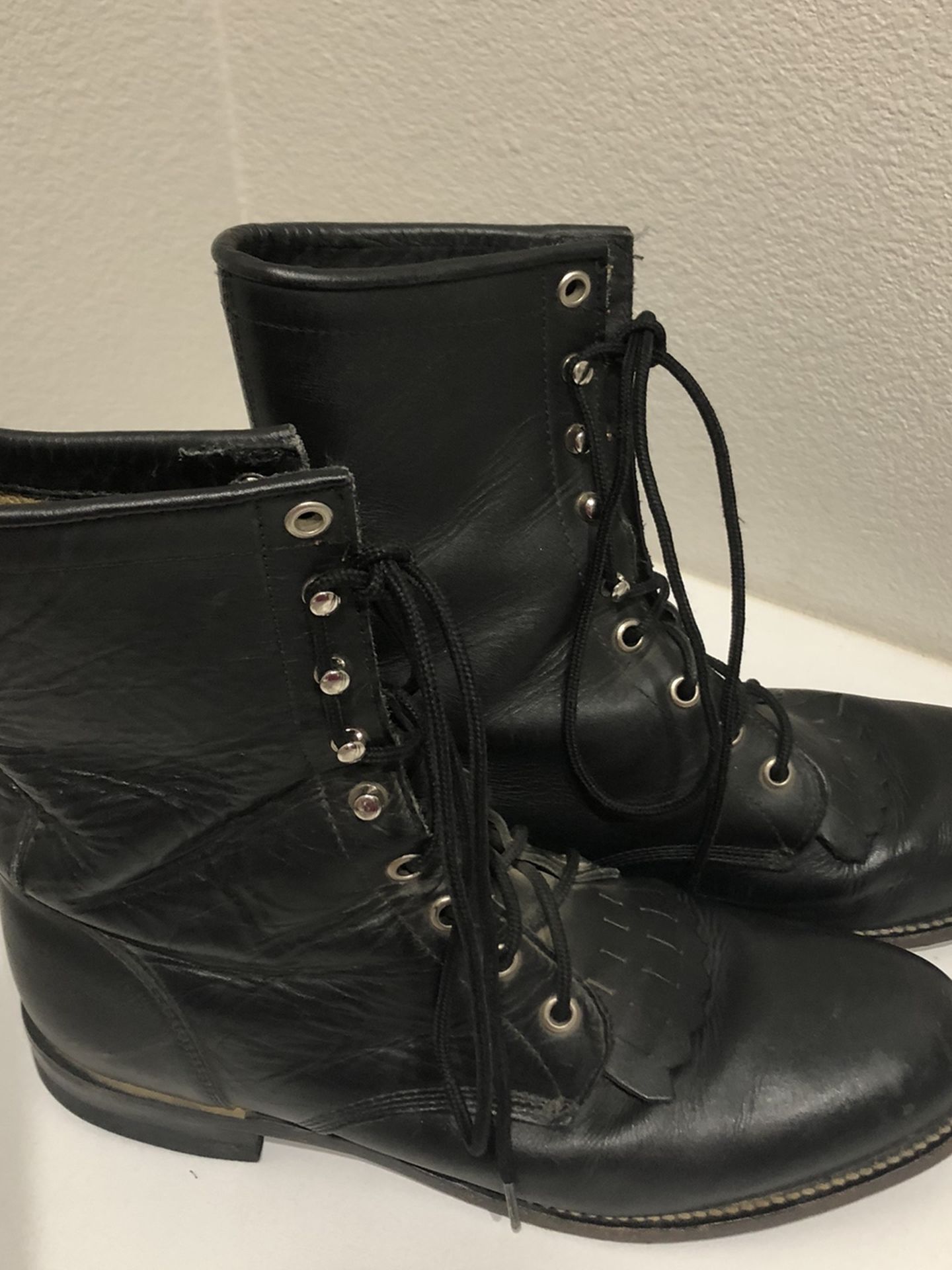 Black Horse Riding Boots Size 8