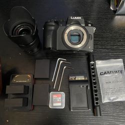 LUMIX PANASONIC G7 VARRIO 14-42 MM LENS CAMVATE CAGE RIG 