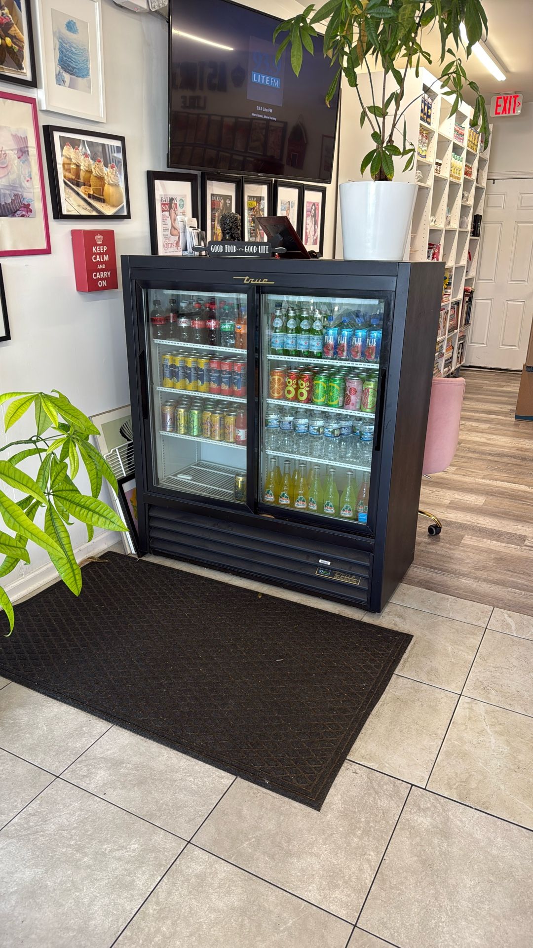 True Double Glass Door Fridge