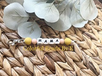 Mama Bead Key Chain 