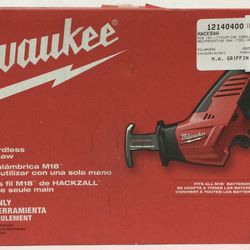 Milwaukee 2625-20 M18 18v Lithium-Ion cordless Hackzall Reciprocating Saw (Tool Only) New open box 