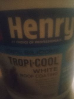 Henry white tropic roof coating