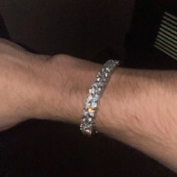 2 In 1 Tennis Bracelet Sterling Silver ICED (4mm)