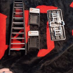 Action Figure Accessory Set - Ladder, Table, 2 Chairs