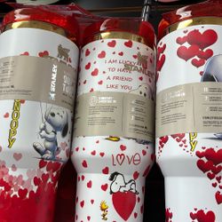 Valentines Snoopy Cups 
