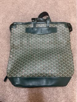 Goyard cisalpin green backpack