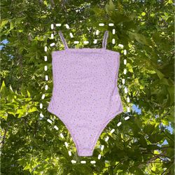 Shein lavender floral bodysuit