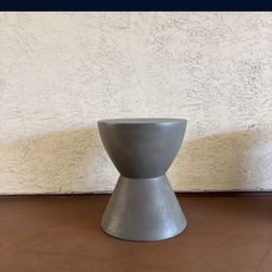 Modern Patio Pedestal Cylinder Grey Gray Heavy