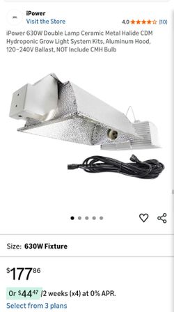 iPower 630W Double Ended (DE) Grow Light