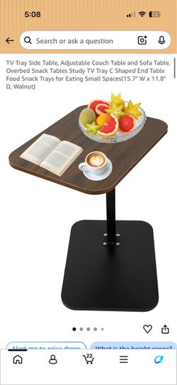 NEW C-Shaped Adjustable Side Table