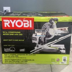 Ryobi Electric Compound Miter Saw With Led