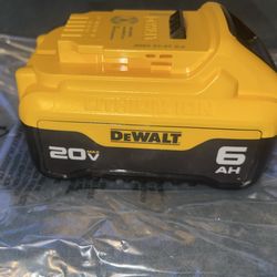 Dewalt 20v battery 6AH