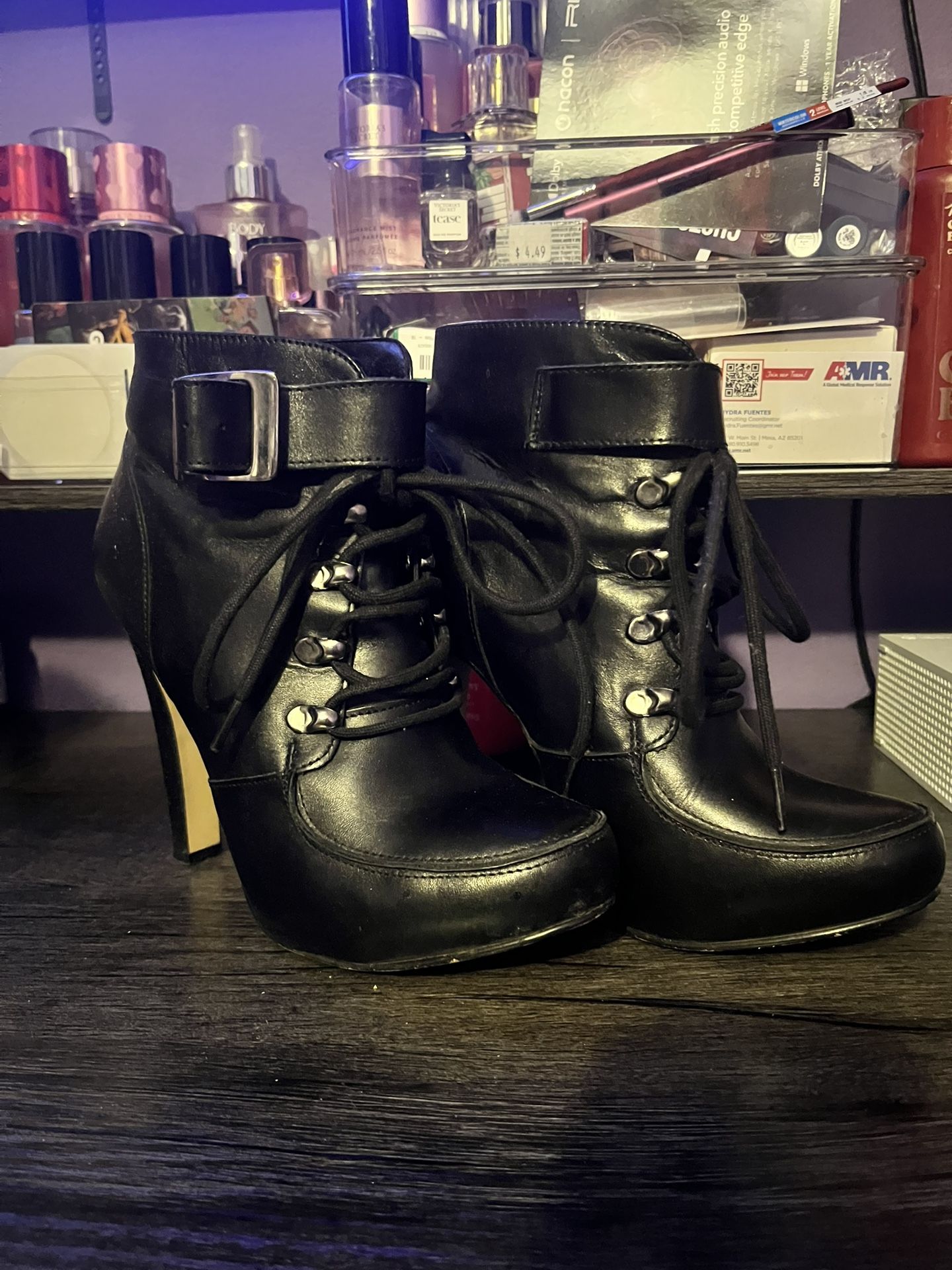 Black Heeled Boots