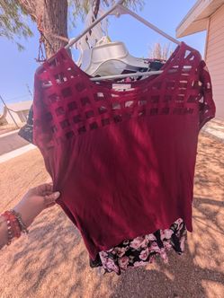 Maroon blouse