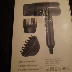 BRAND NEW IN BOX HI POWER HAIR DRYER/DIFFUSER