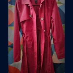 NY&Co Pink Trench Size L