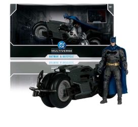 Brand New McFarlane Batman & Batcycle NEW The Flash Movie 7" Figure 2-Pack Ben Affleck