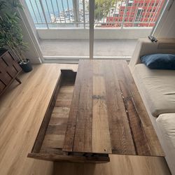 Lift-top coffee table