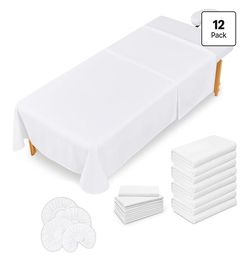 Soft microfiber massage sheets resist wrinkles and oil while providing a secure fit for most massage
