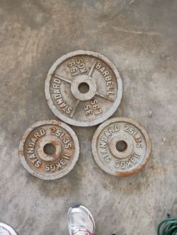 🏋️‍♂️ Vintage Standard Barbell Weights For Sale 🏋️‍♂️
