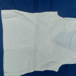 White New York Vest Sweater