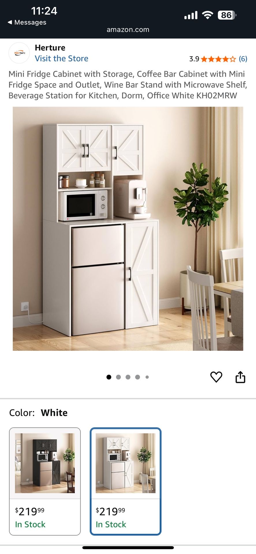 Mini Fridge Cabinet And Storage