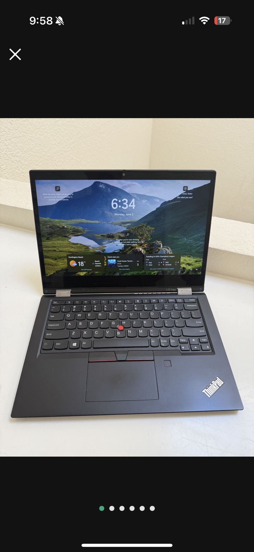 2021 Lenovo Yoga Intel Core I5 8 GB Ram 250 GB