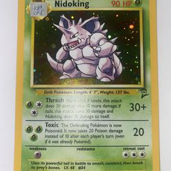Pokemon Nidoking Base Set 2 Vintage Holo 11/102 NM