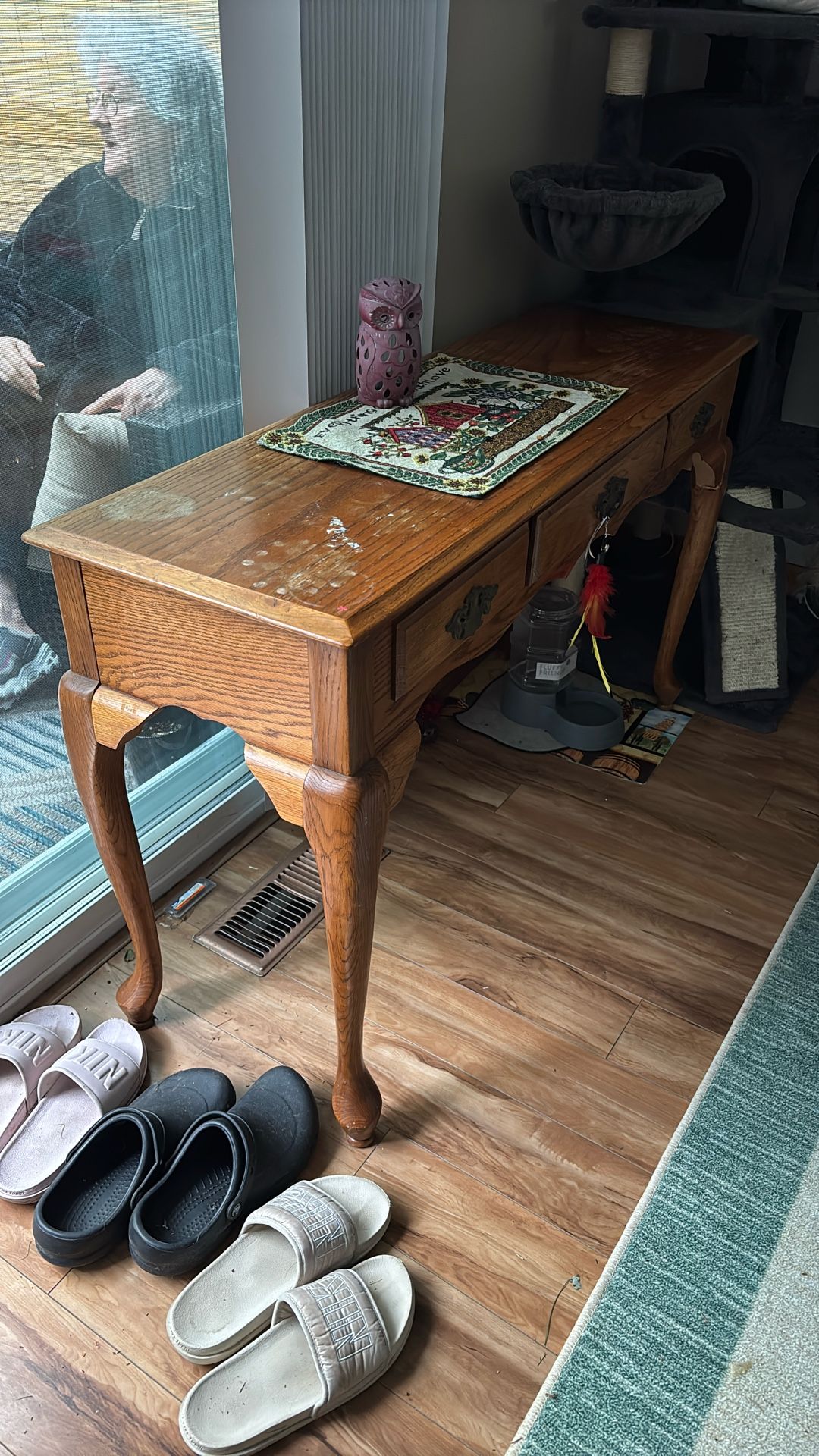 Wood Entry Way Table