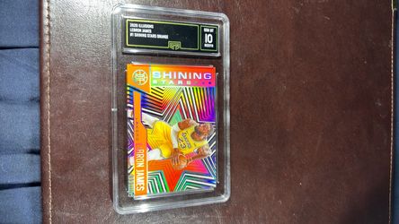 LeBron James 2020 Illusions Shining Stars Orange Foil GMA 10