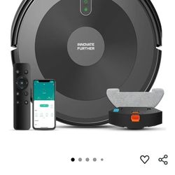 Robot Vacuum and Mop: Robot Vacuum Cleaner 2500Pa Strong Suction & Tangle-Free & Alexa/APP Control & Schedule Cleaning, Self-Charging Robotic Vacuum f
