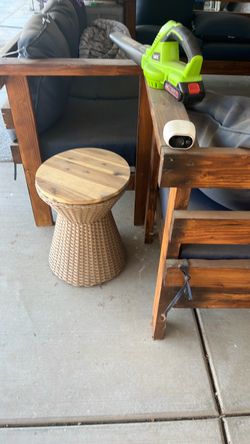 Patio Storage Side Table