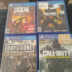 “PS4 Games – $8 each or all 4 for $30”